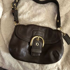 Small brown coach bag